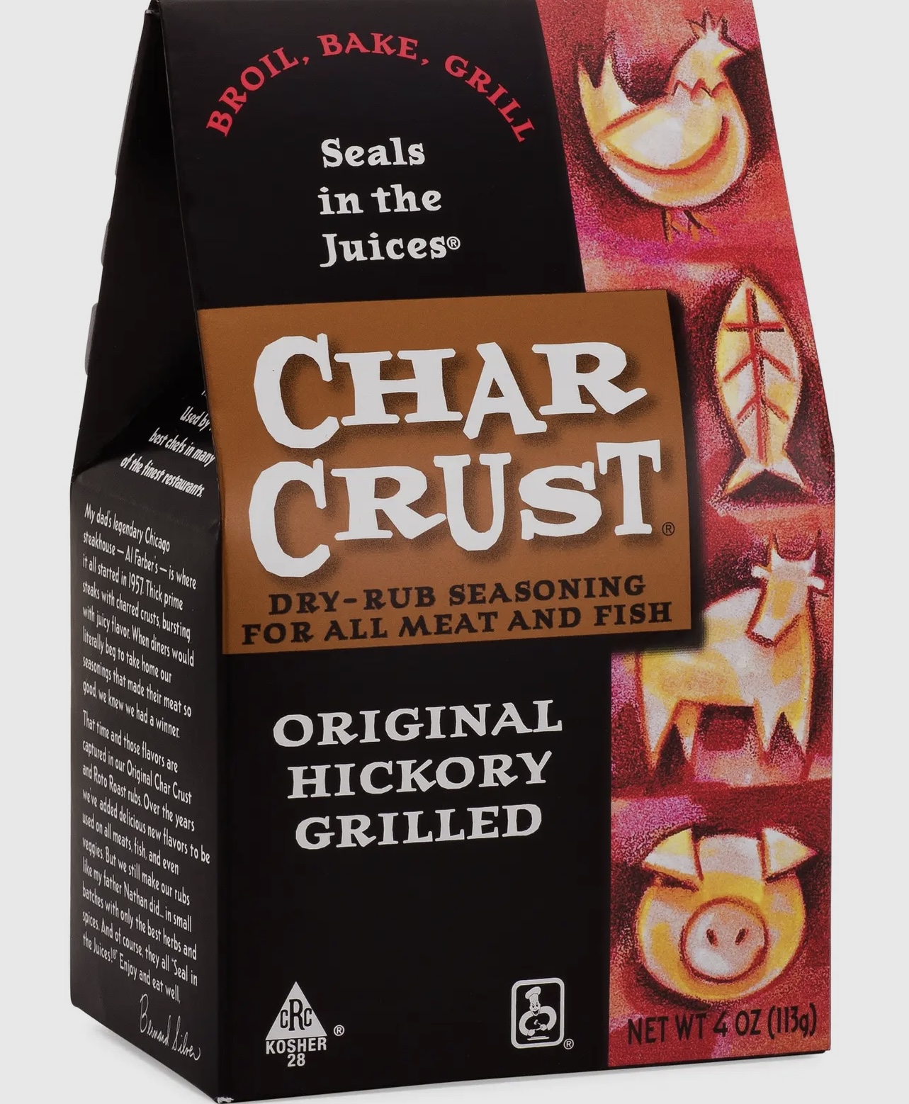 Char crust dry rub seasoning Original Hickory Grilled