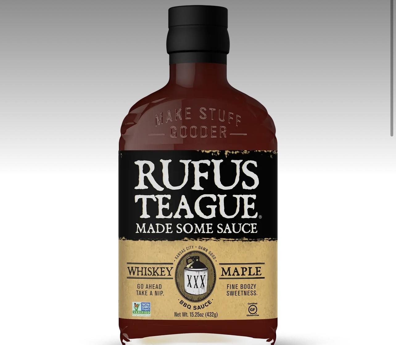 Rufus Teague Whiskey Maple BBQ Sauce