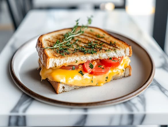 Grilled Cheddar Cheese Sandwich