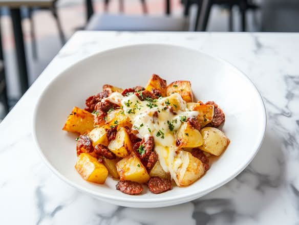 Chorizo, Potatoes & Cheese