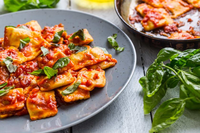 Cheese Ravioli Marinara Pasta