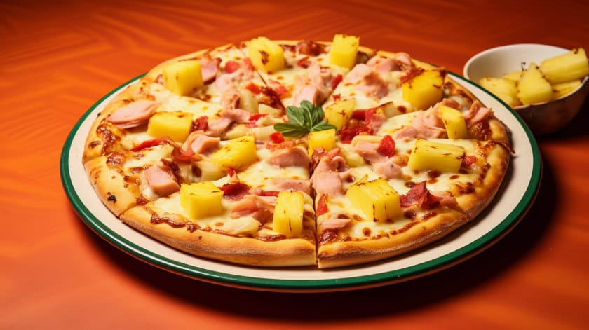 Gluten Free Pizza With Ham And Pineapple