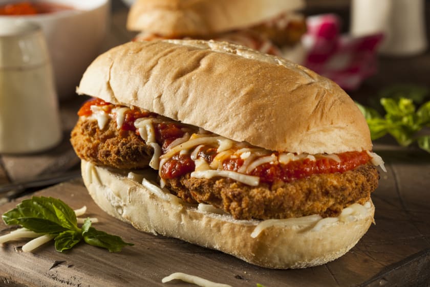 Veal Parmesan Sandwich