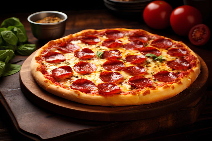 Gluten Free Vodka Sauce Pizza With Pepperoni and Hot Honey