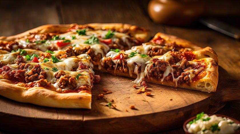 Sausage Pizza Slice