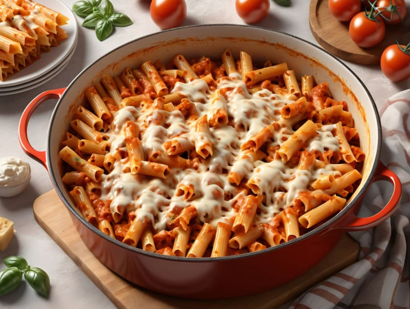 Gluten Free Baked Ziti With Meat Sauce