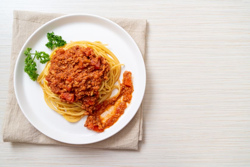 Gluten Free Penne With Meat Sauce