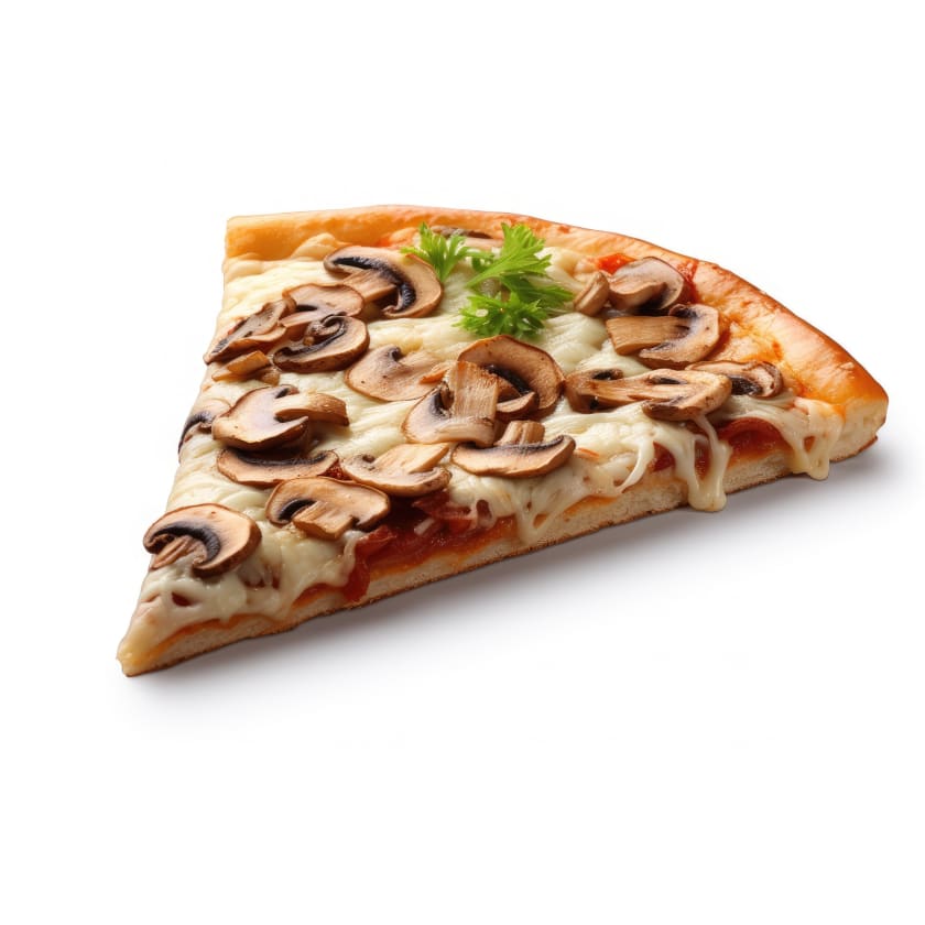 Mushroom Pizza Slice