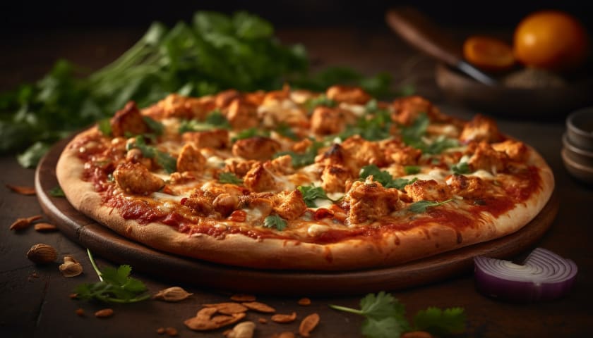 Gluten Free Buffalo Chicken Pizza