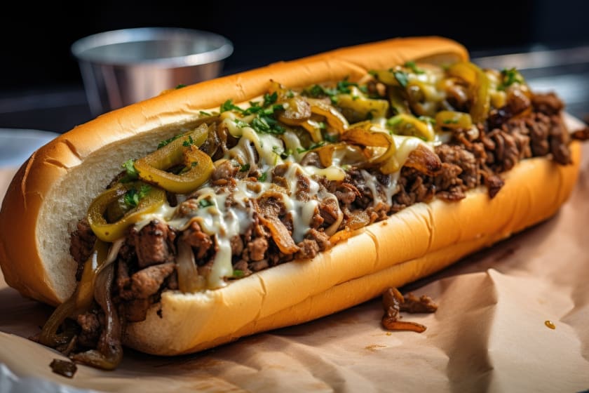 Philadelphia Steak With Onion And  Pepper
