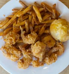 Cajun Shrimp and Fries