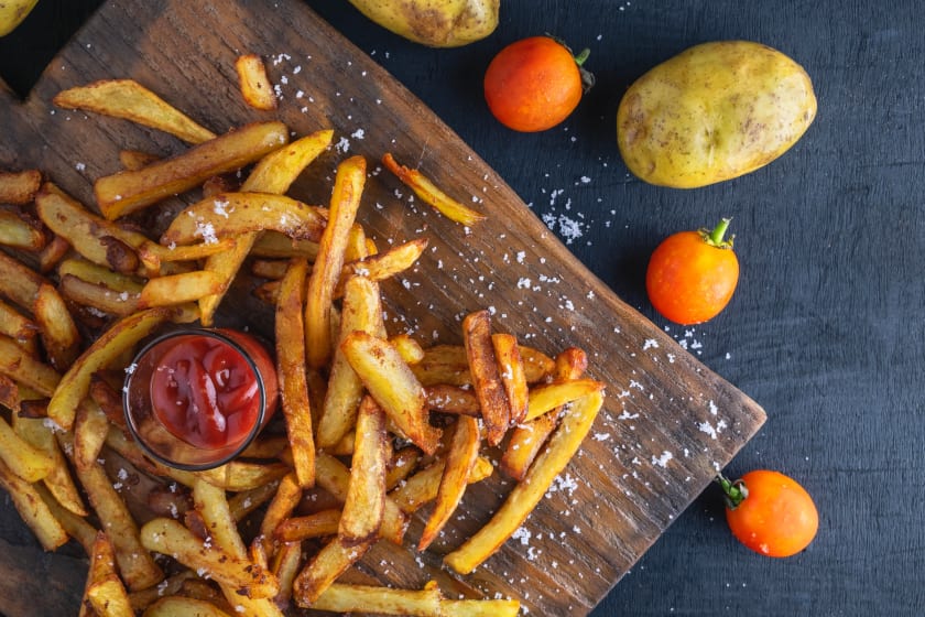 Pepperoni and Cheese Fries- Seasoned fries baked with cheddar, cheese, pepperoni, parmesan, mozzarella
