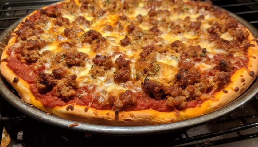 Large Meatball Pizza