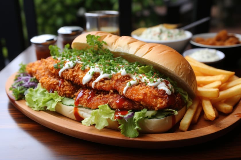 Vegan Chicken Parmigiana Sandwich
