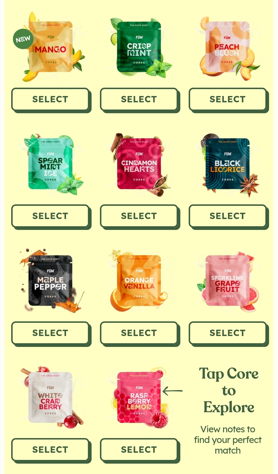 Flavor Cores from Cloud 9Five4 in Fort Lauderdale for delivery and pickup