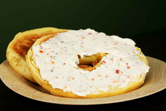 Bagel with Tofu Vegetable Spread