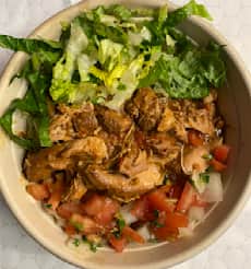 Tinga (Spicy Stewed Chicken) Burrito