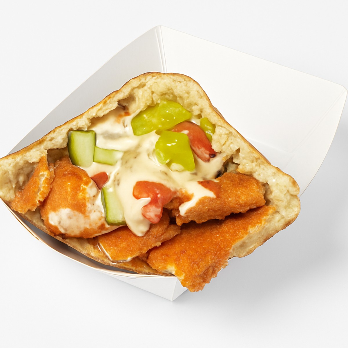 Mini Schnitzel Pita Sandwich
