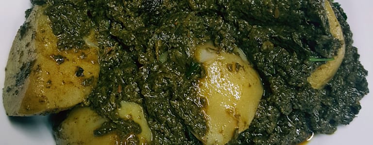 Aloo Palak ( Spanish Potato)