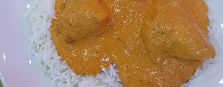 Rice with Chicken Tikkamasala