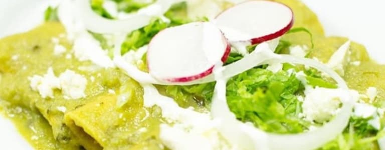 Enchiladas Verdes Con Carne