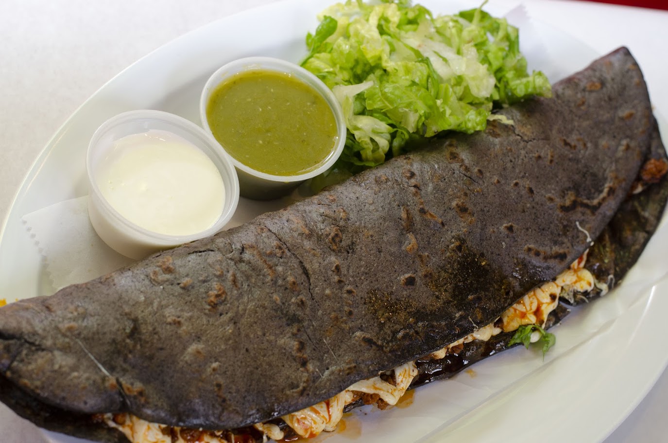 Oaxaca Cheese Blue Quesadilla