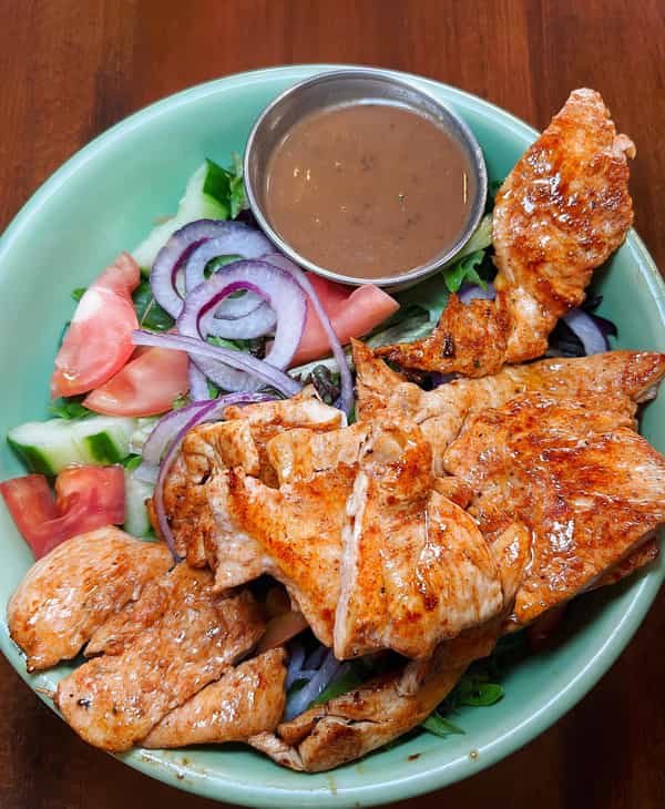 Grilled Chicken Over Greens