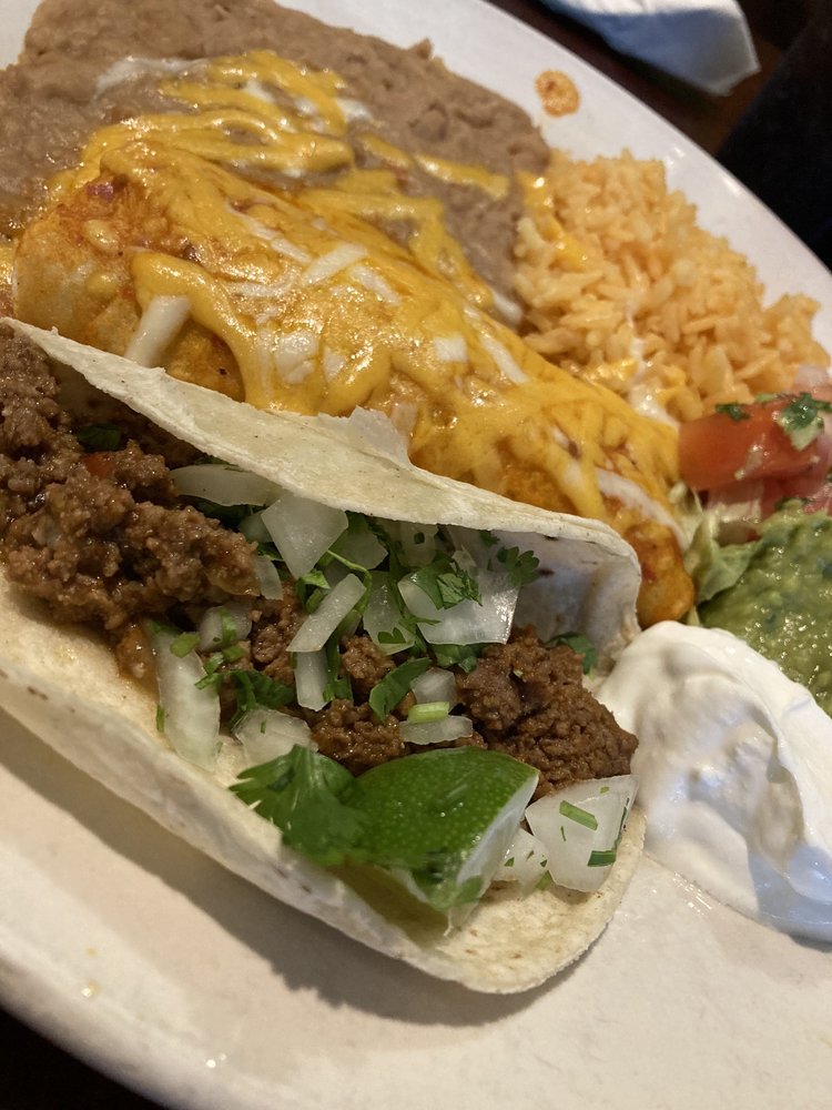Combo 1: 1 Taco and Enchilada