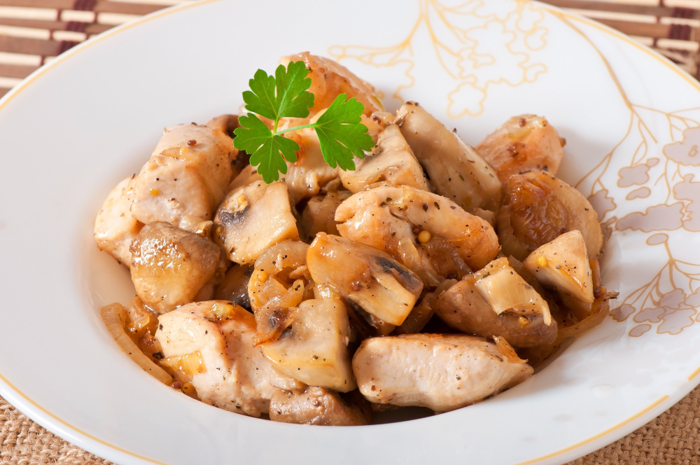 Roast Pork with Mushroom