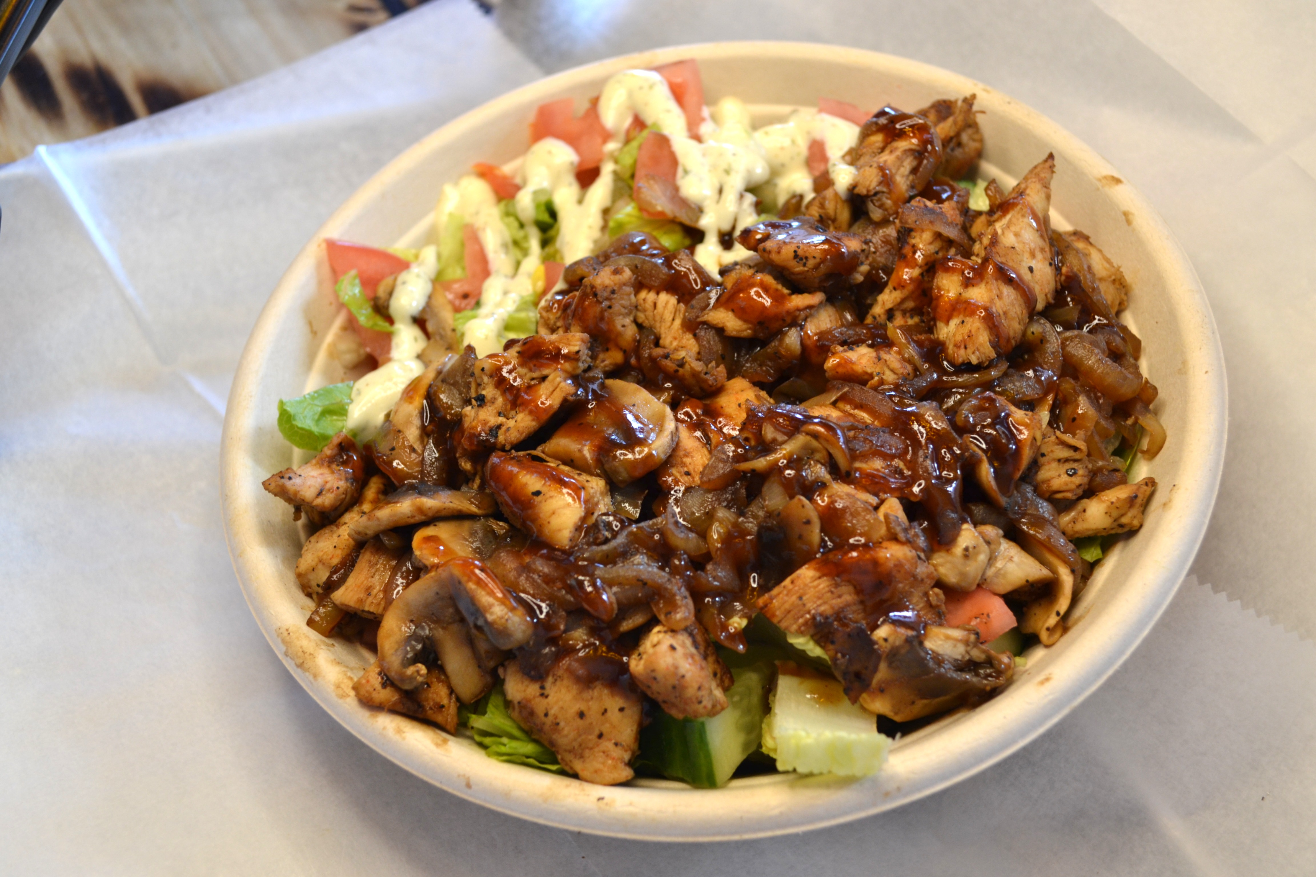 Teriyaki Mushroom Chicken Salad