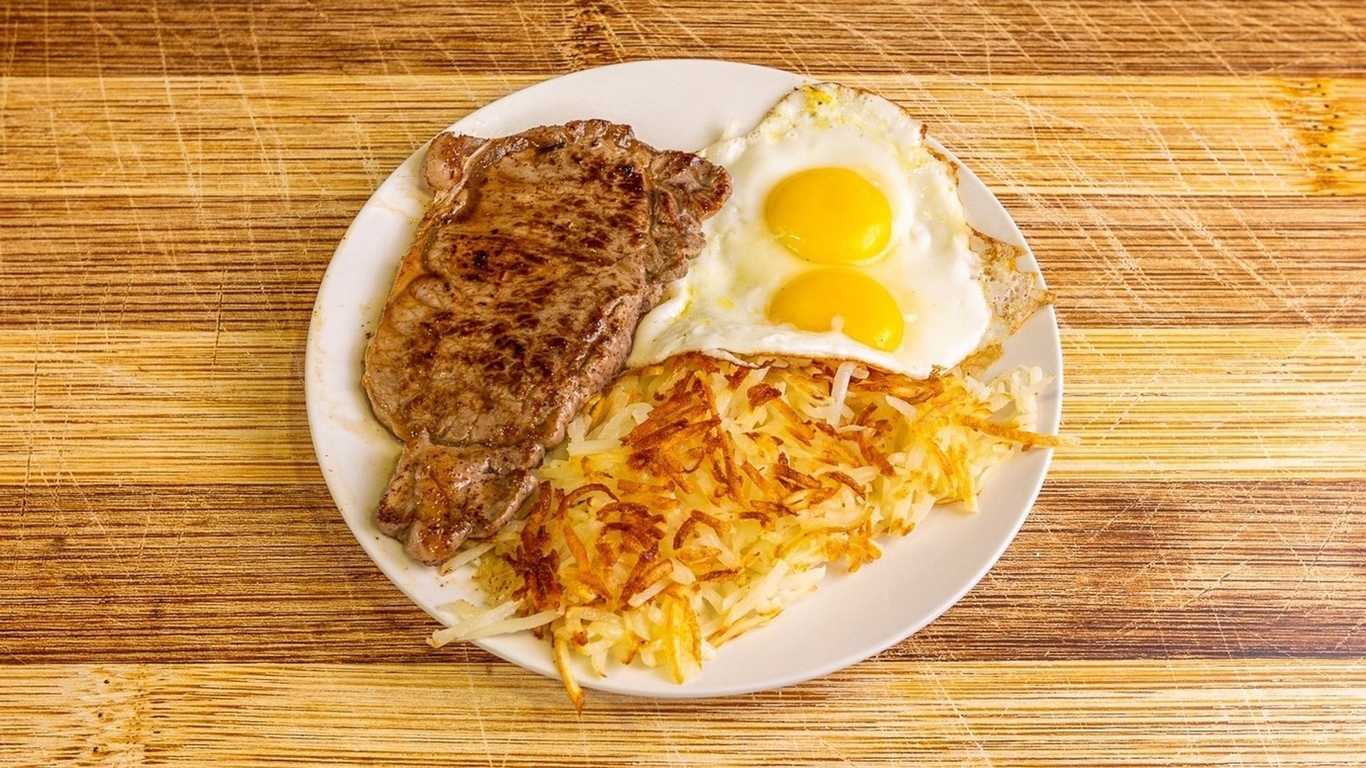 NY Strip Steak (10 Oz) & Eggs