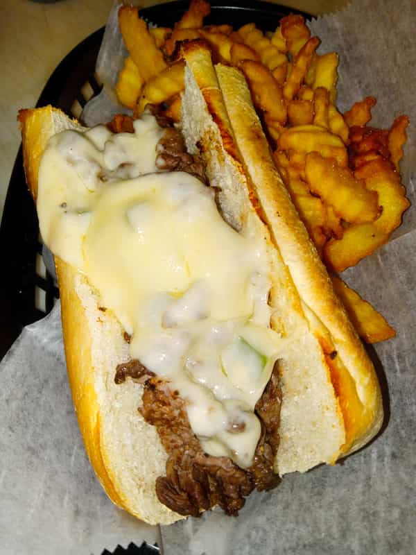 12" Steak Phillies with Fries + 2 Cokes