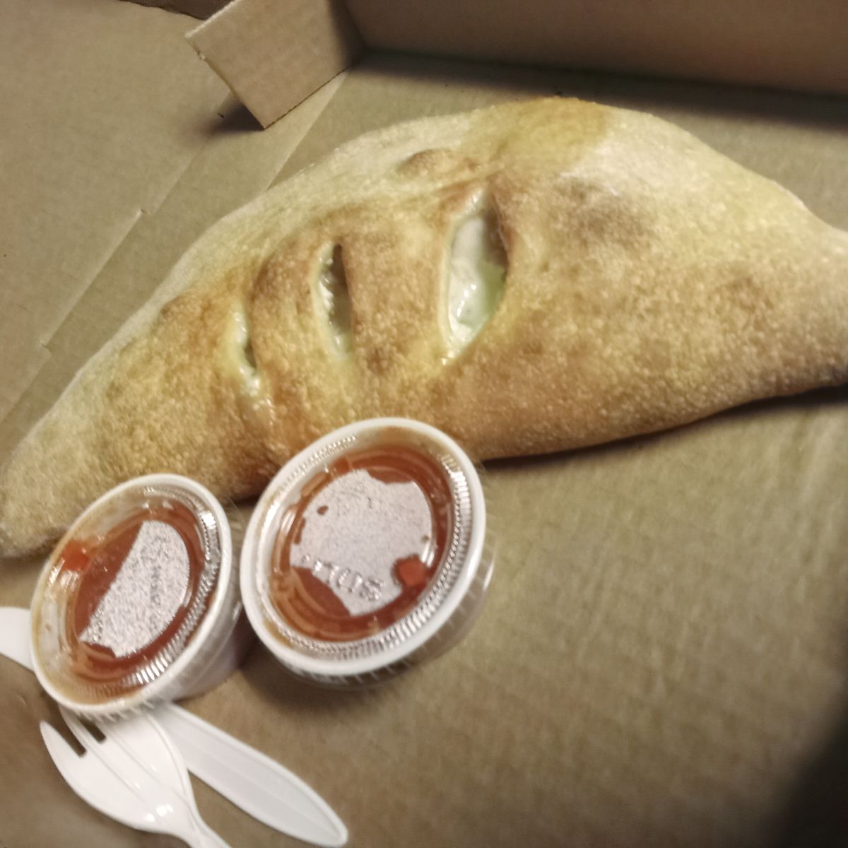 Buffalo Blue Cheese Chicken Calzone