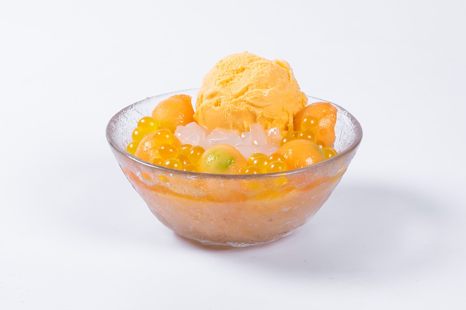 F2. Cantaloupe Icy with Ice Cream