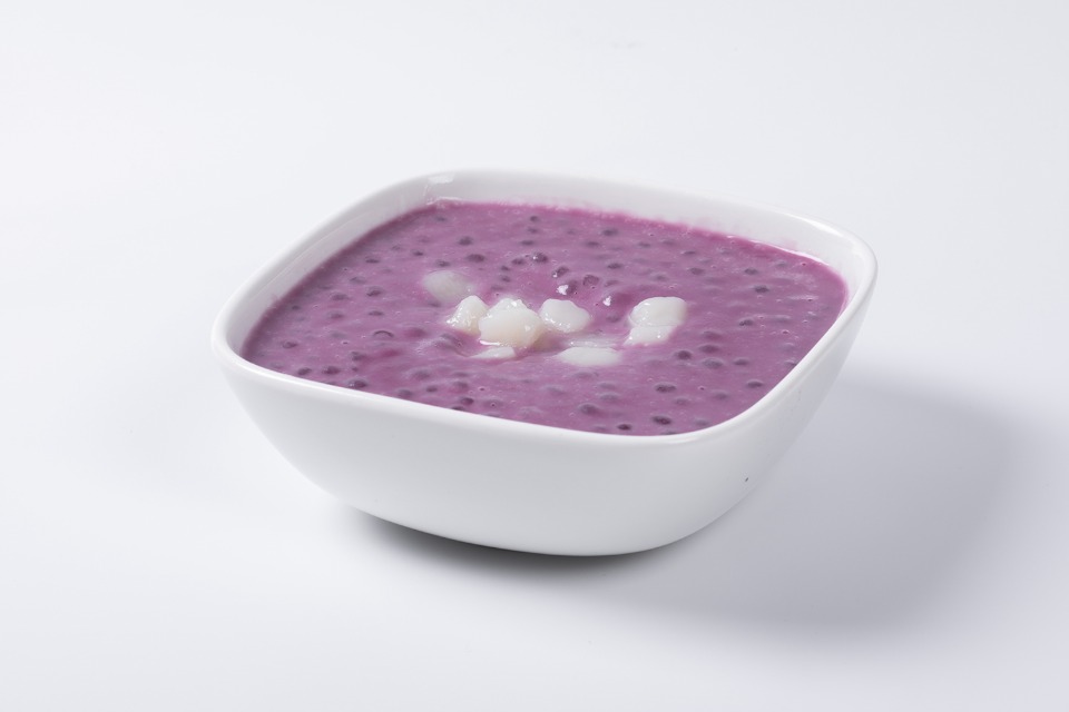 H2. Purple Yum Soup with Rice Ball