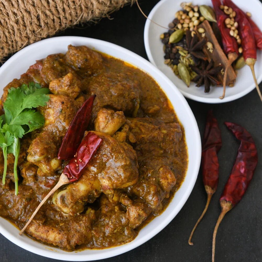 Gongura / Avakai Chicken Curry