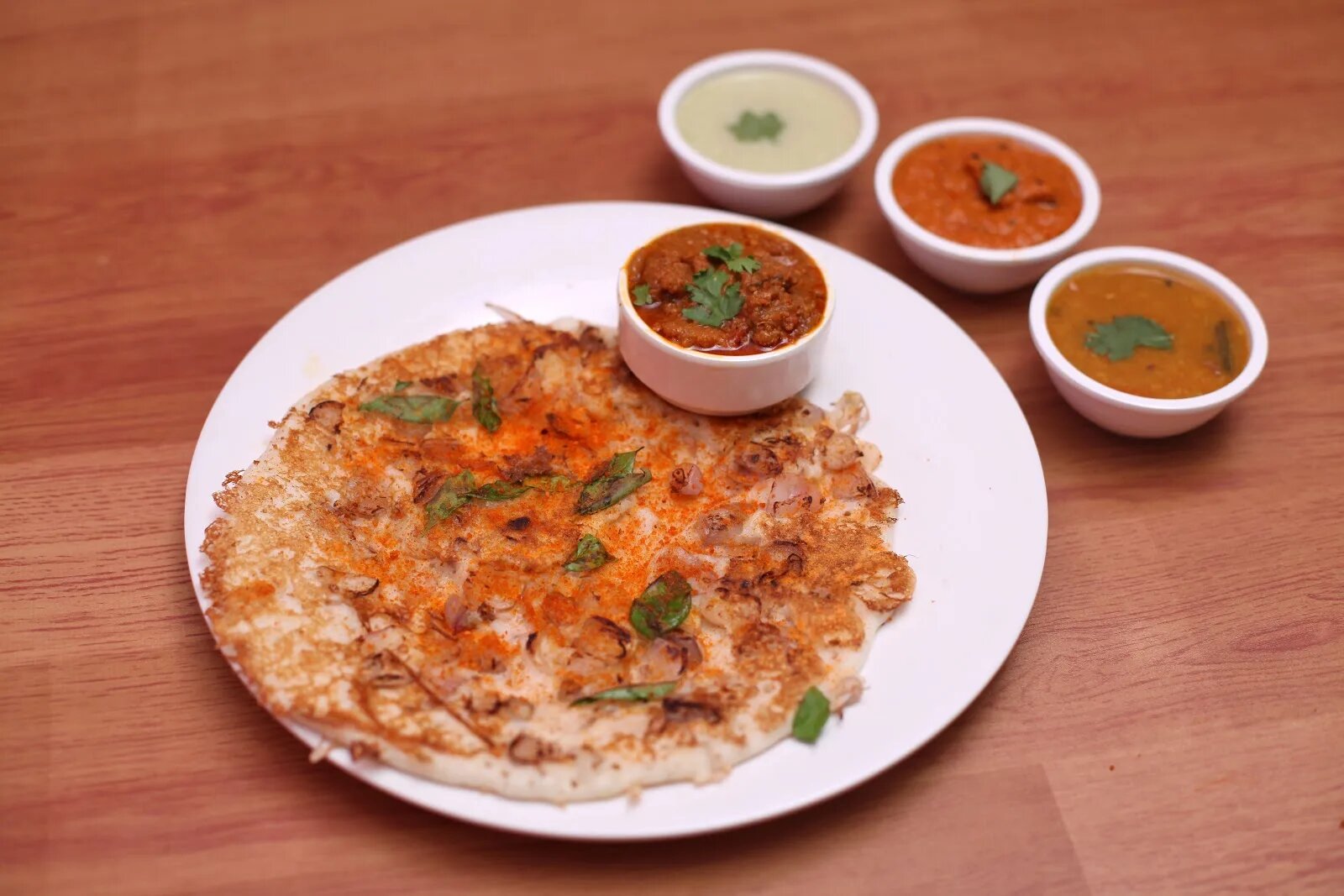 Onion Tomato Peas Uthappam