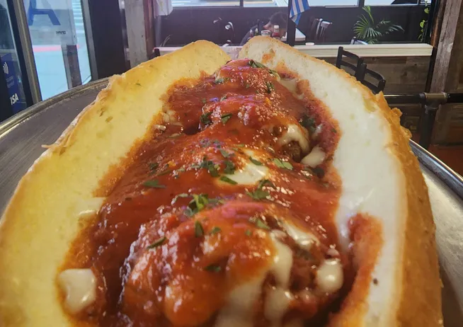 Meatball Parmigiana Hot Hero
