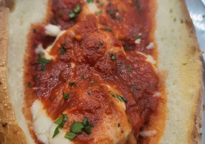 Chicken Cutlet Parmigiana Hot Hero