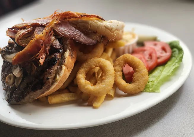 Mushroom Swiss Burger