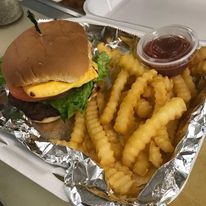 Hamburger with Fries