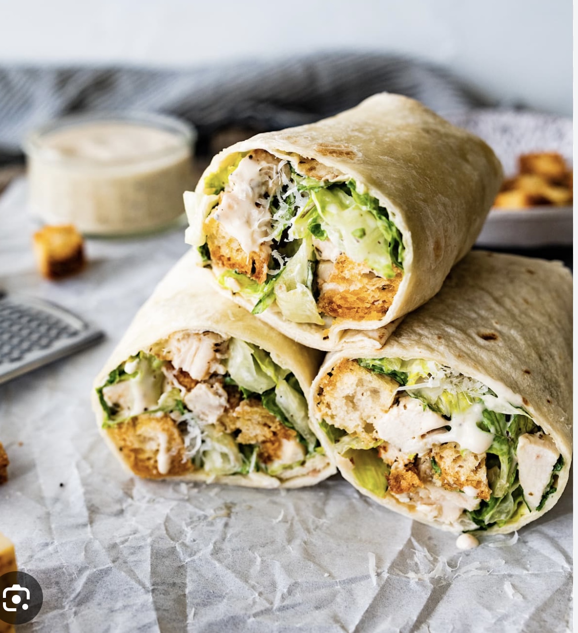 Chicken Cesar wrap