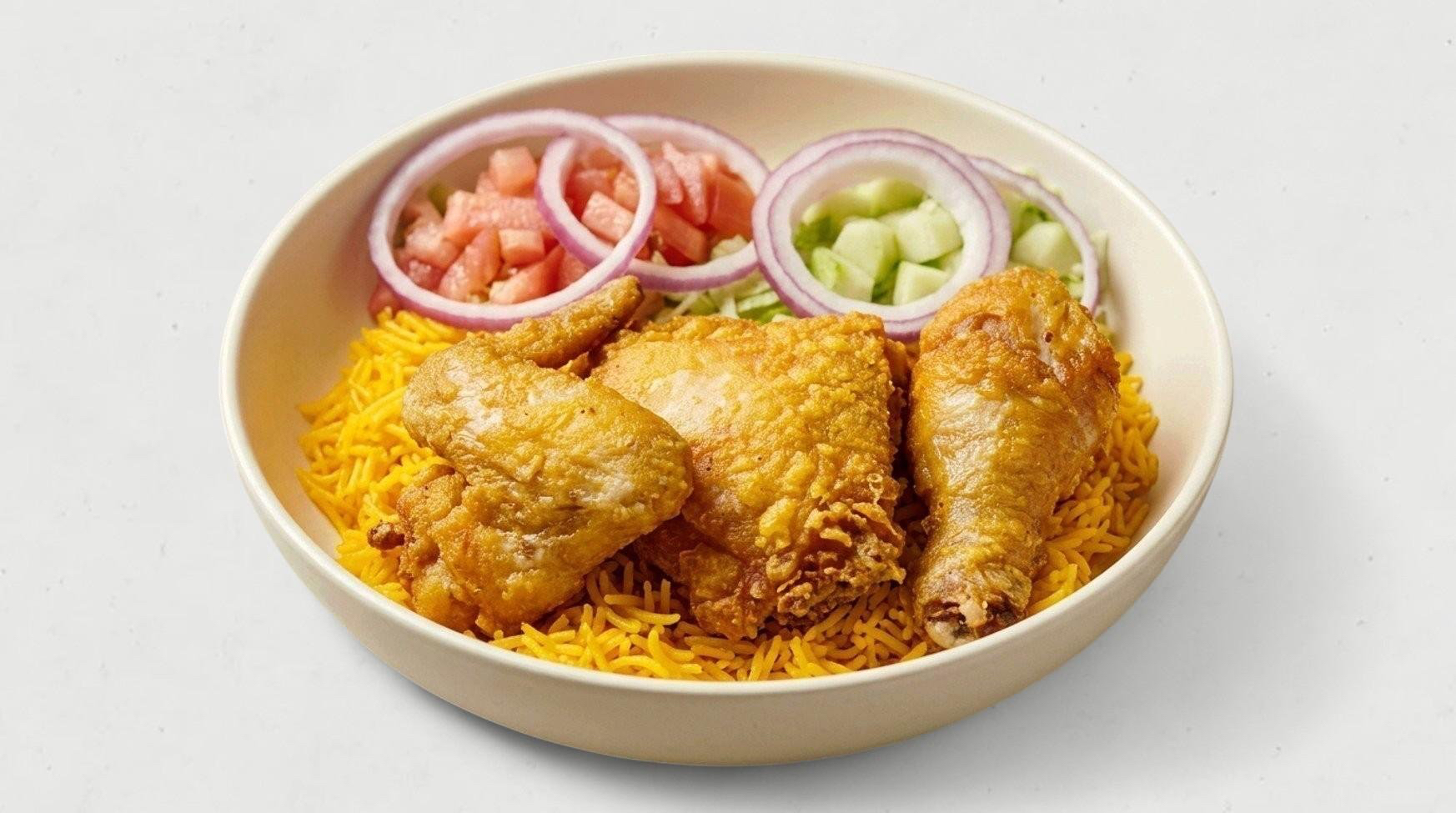 2 PCS CHICKEN AND RICE SALAD
