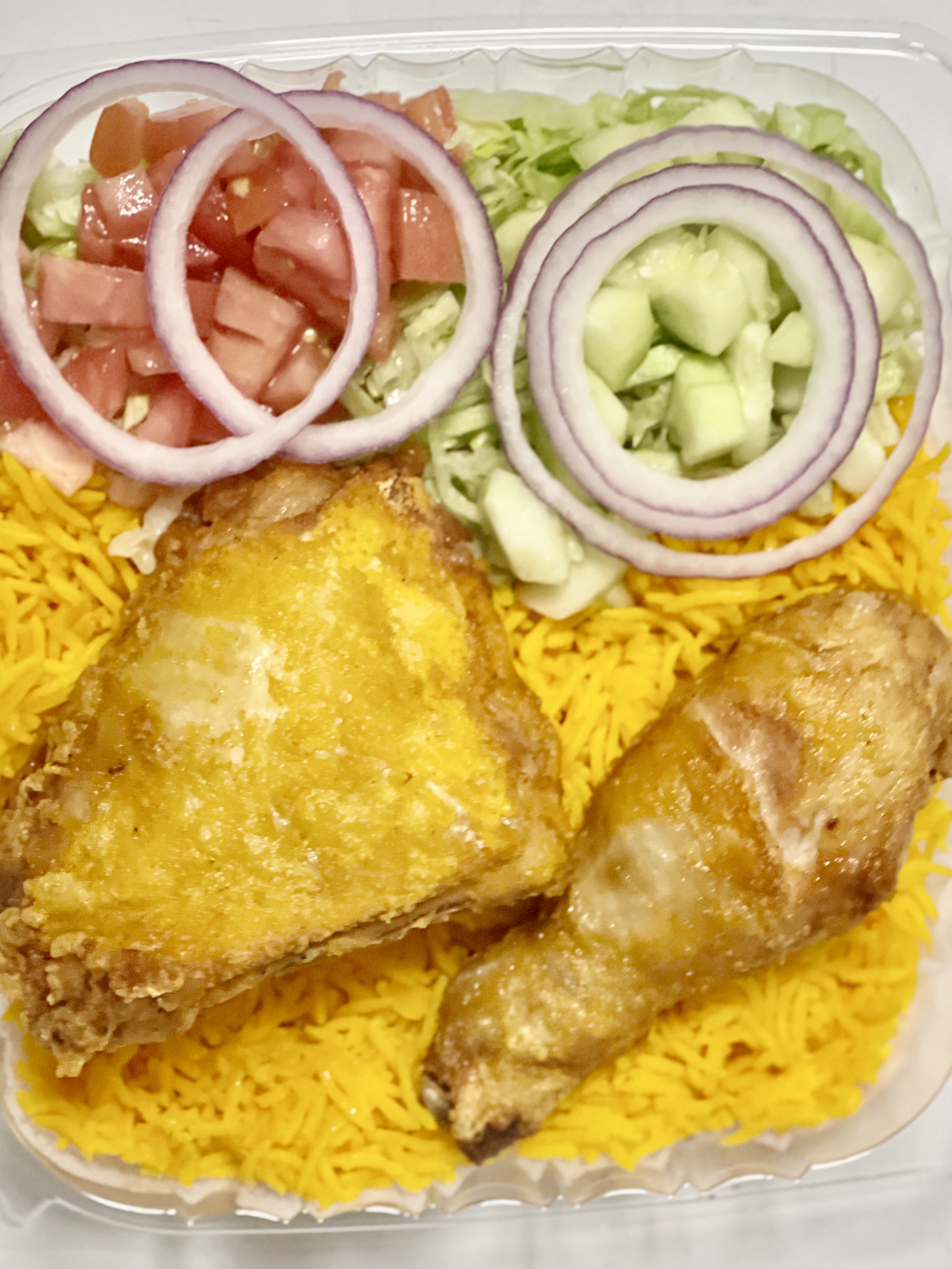 2 PCS CHICKEN AND RICE SALAD