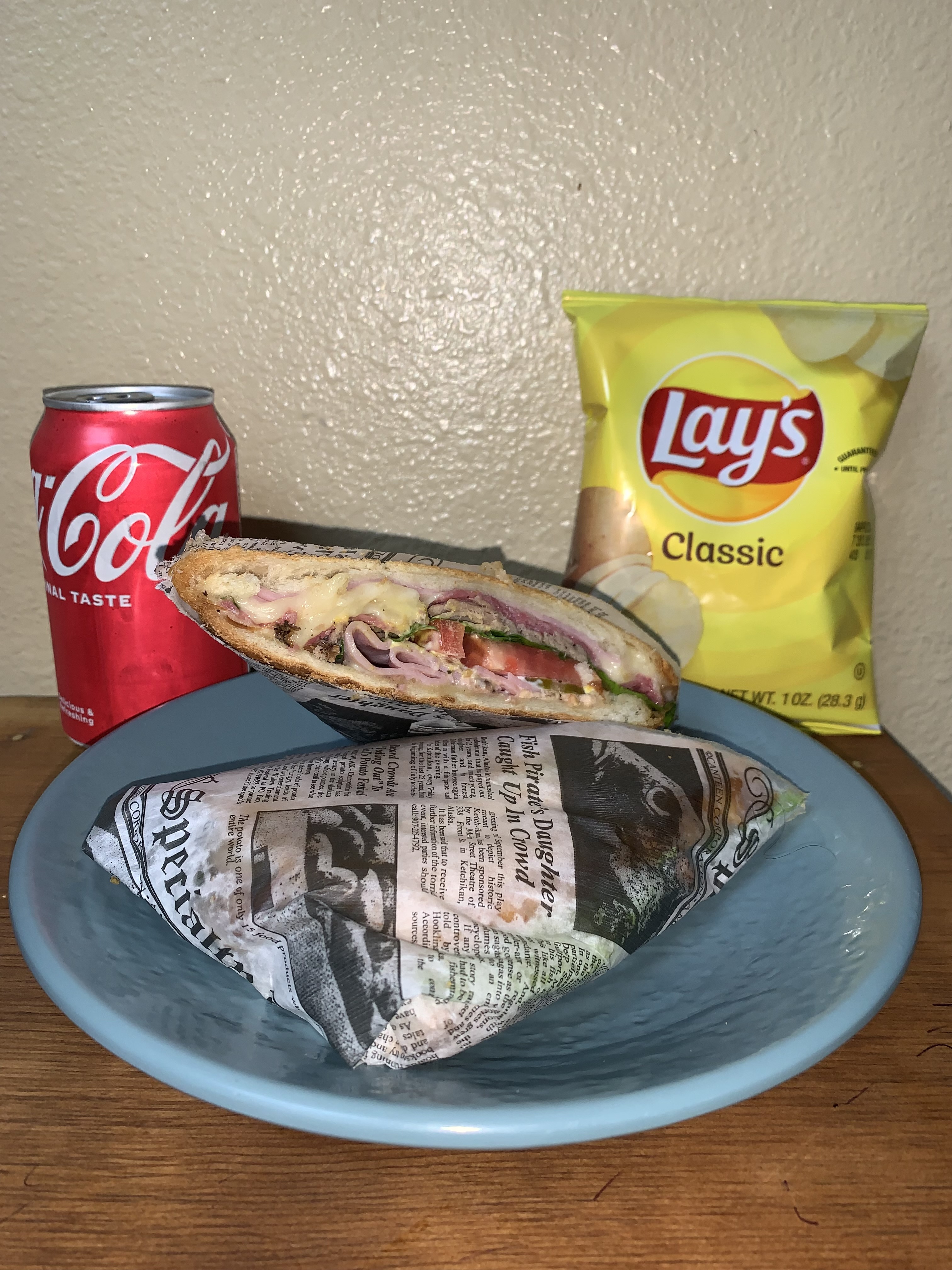 Cuban Sandwich with 12 oz Soda & Chips