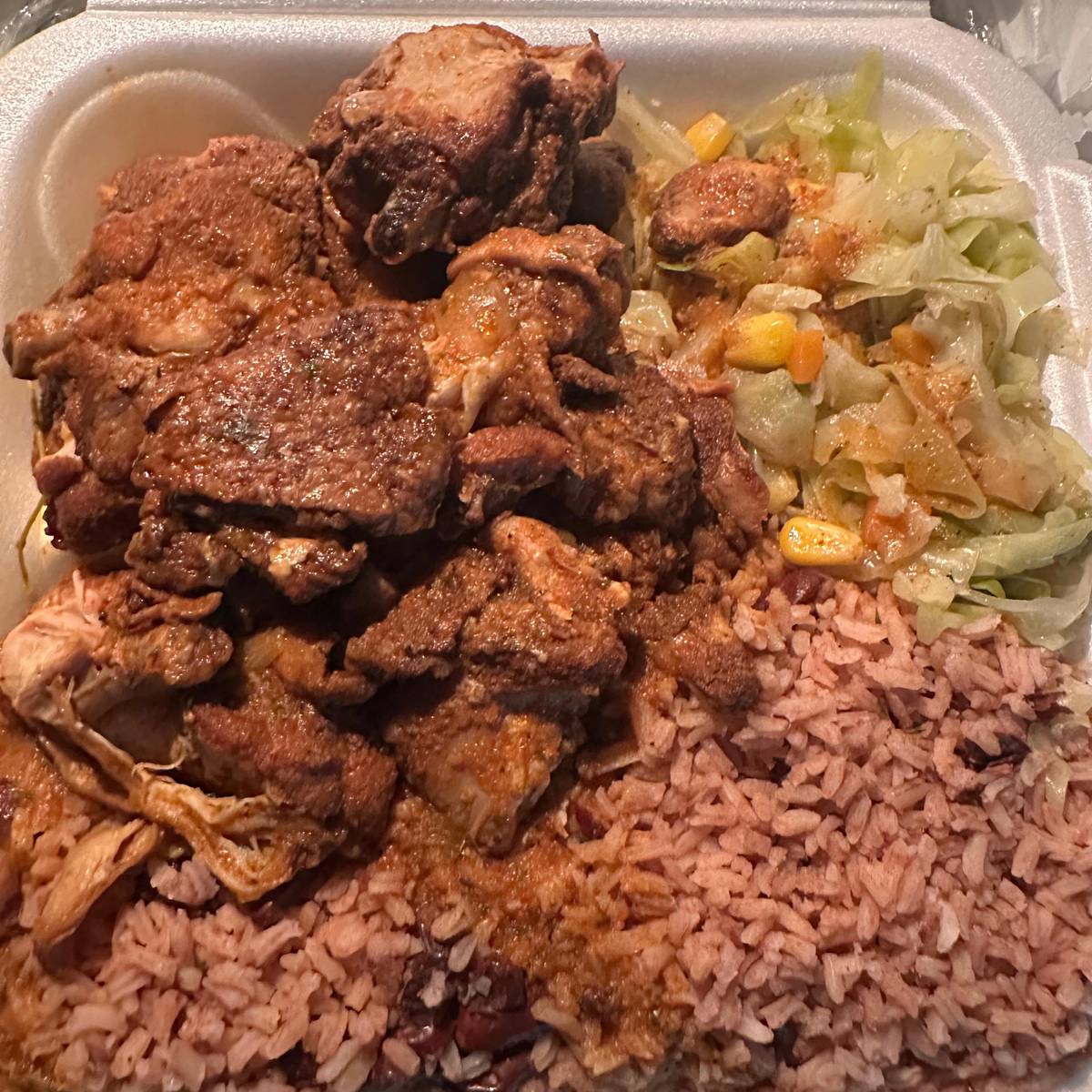 Small Brown Stew Chicken