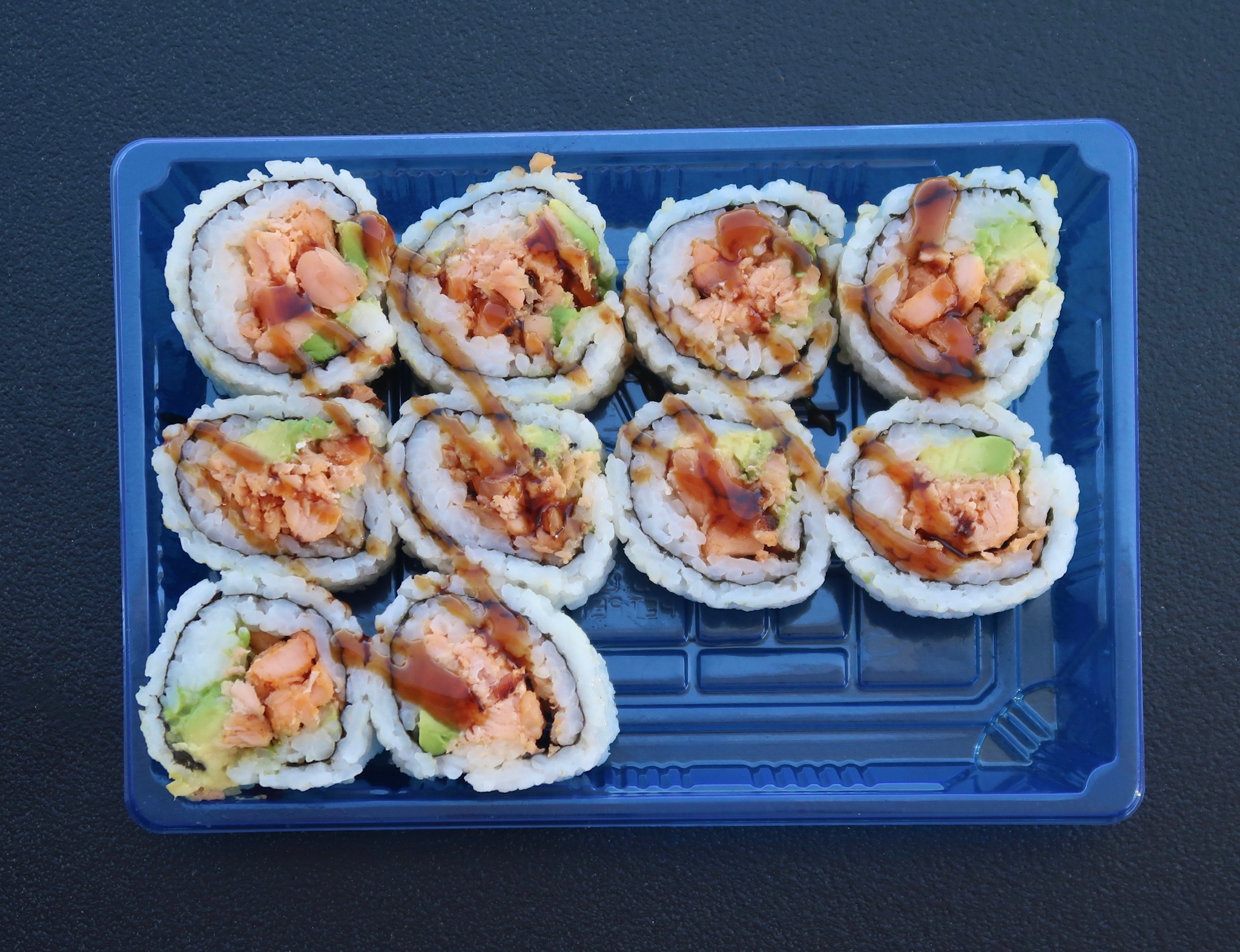 Grilled Salmon Avocado Roll