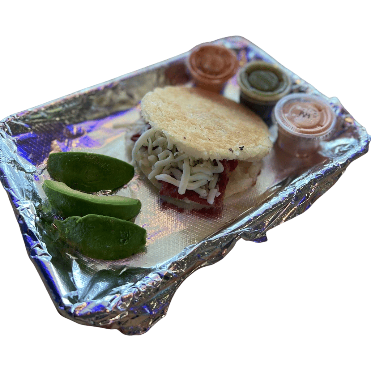 Arepa de Carne de Res Mechada