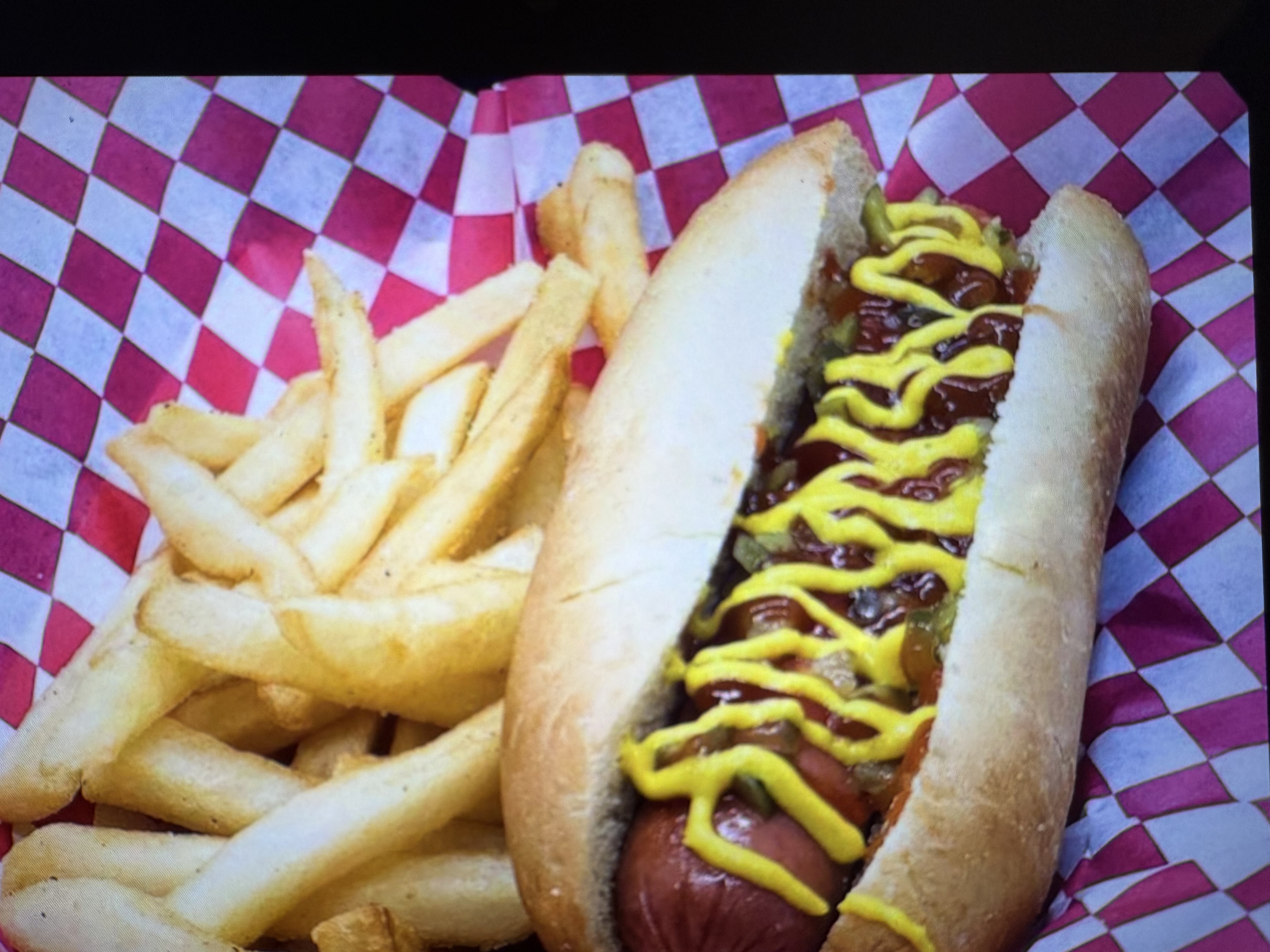 Hot Dog with Fries