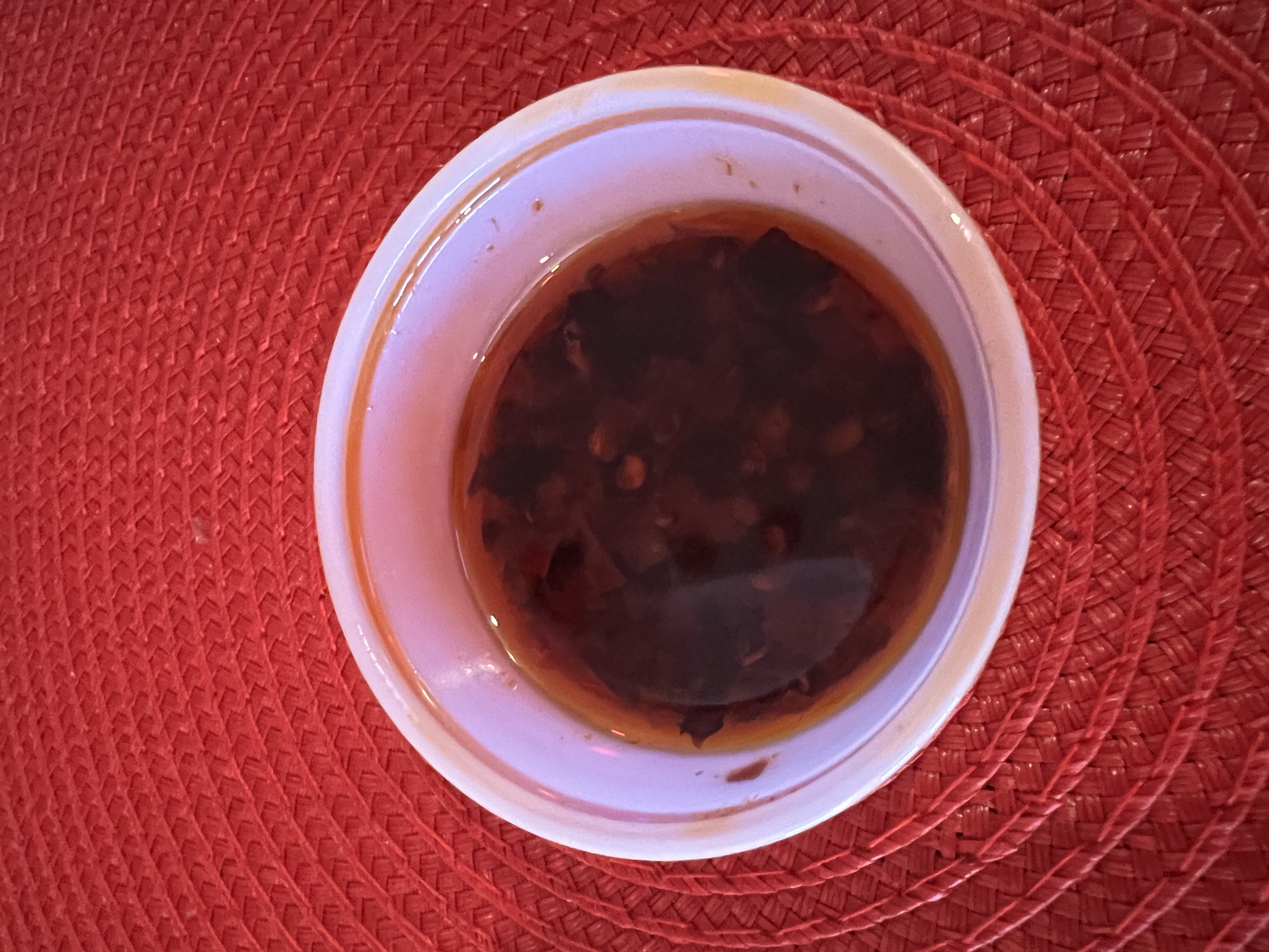 Side of spicy chilly oil